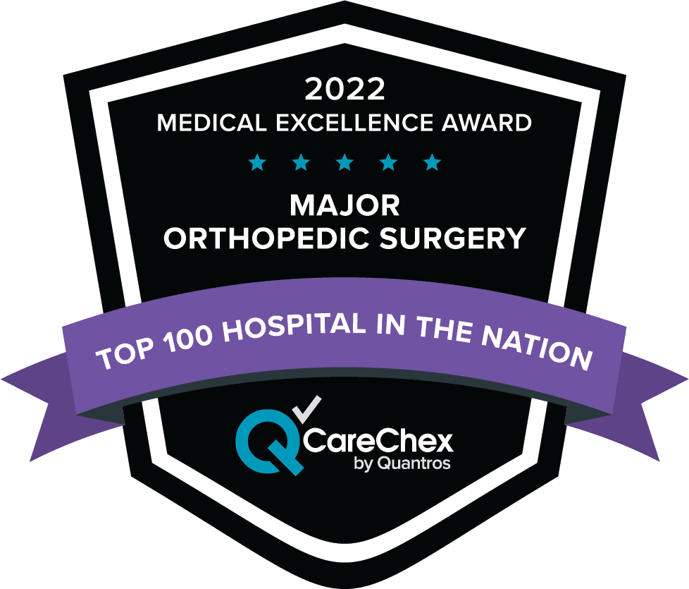best in major hip orthopedic surgery badge