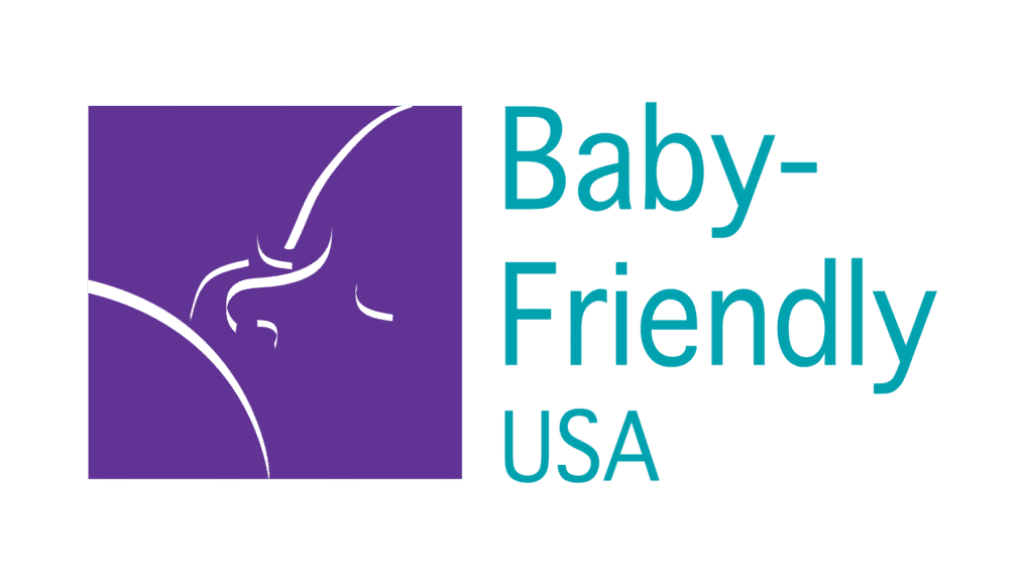 Purple Baby-friendly logo