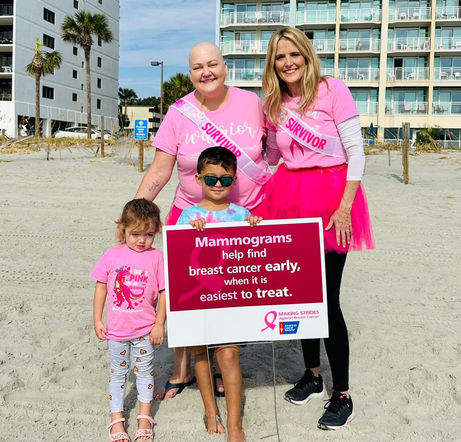 Allyson Floyd in community race for breast cancer (Credit: Allyson Floyd)