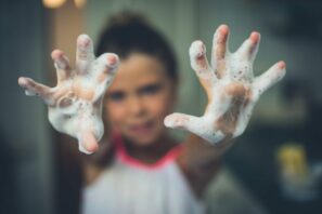 Hands from foam.